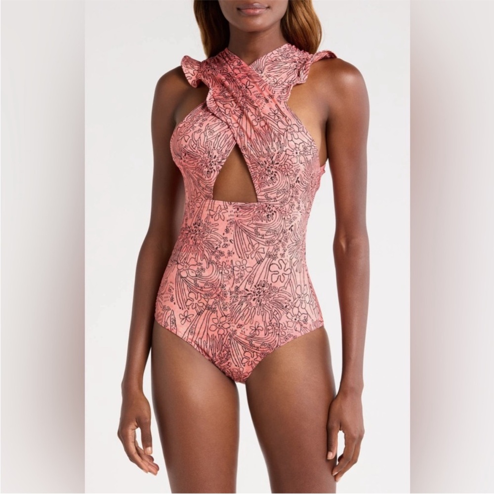 Ulla Johnson Antilles Maillot Swimsuits, Size Small